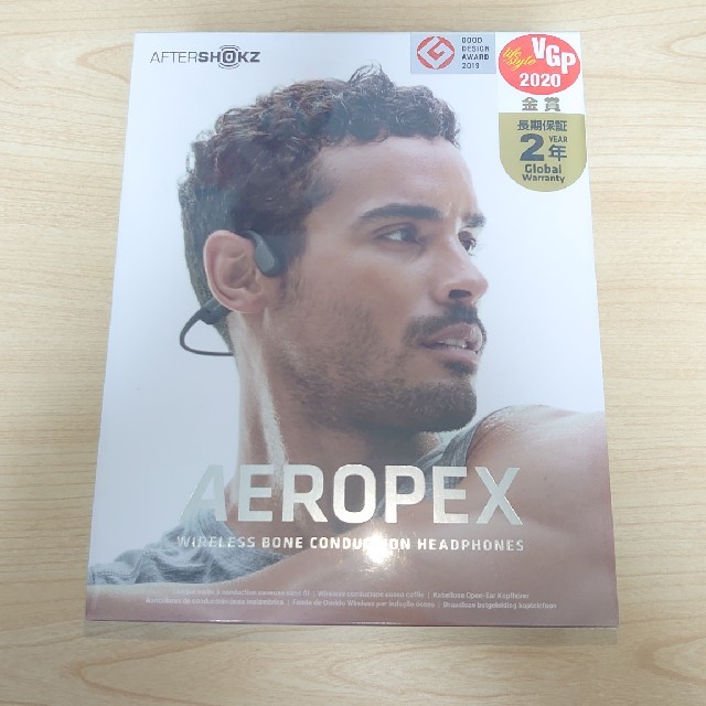 【新品未開封】AfterShokz Aeropex　Cosmic Blackヘッドフォン/イヤフォン