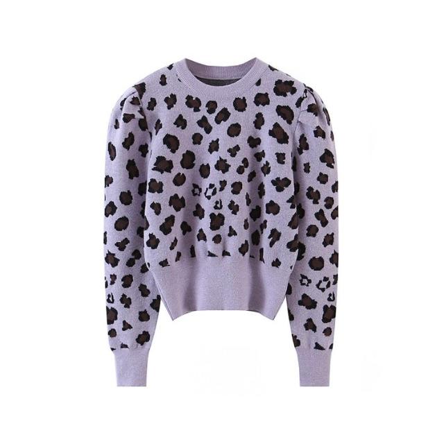 ZARA - 🍁秋新作🍁2569◇2color レオパード ヒョウ柄 ニット