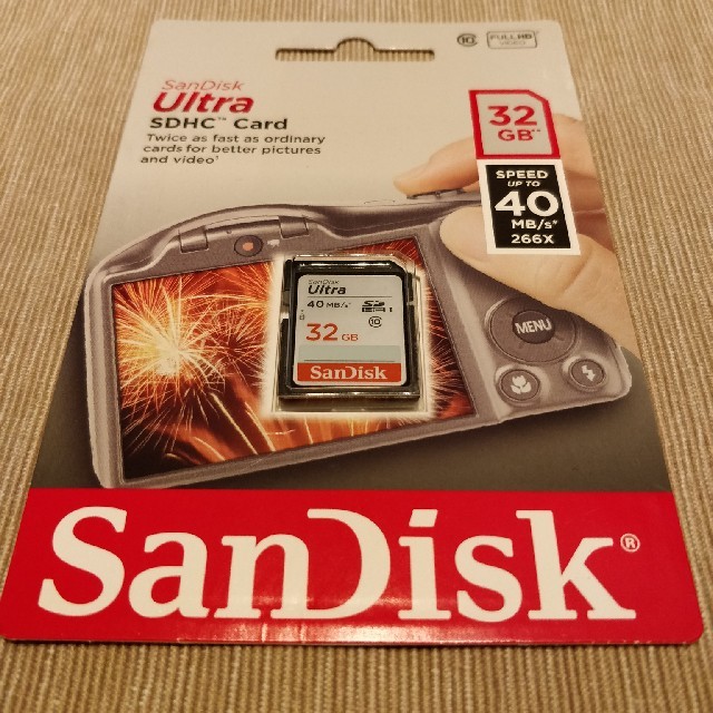 SanDisk(サンディスク)のSANDISK SDカード 32GB スマホ/家電/カメラのPC/タブレット(PC周辺機器)の商品写真