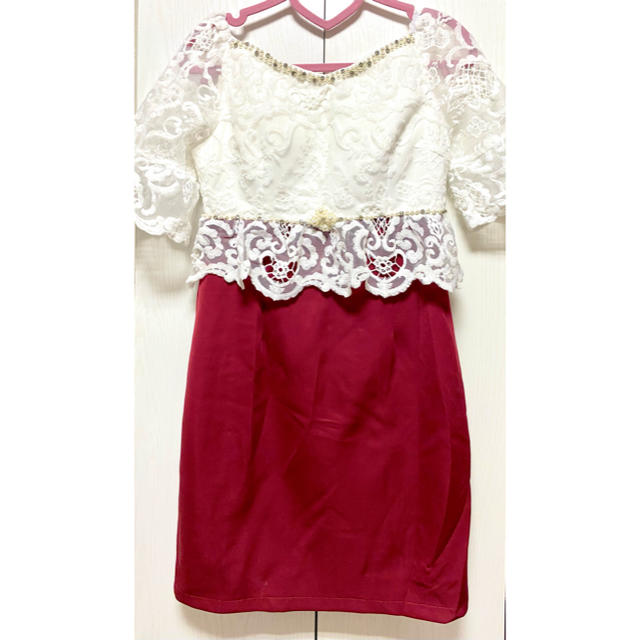 dazzy store(デイジーストア)のボールドflower刺繍オフショルタイトミニドレス[XXL] レディースのフォーマル/ドレス(ミニドレス)の商品写真