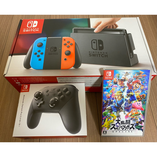 Nintendo Switch 本体 スマッシュブラザーズ プロコン セット-