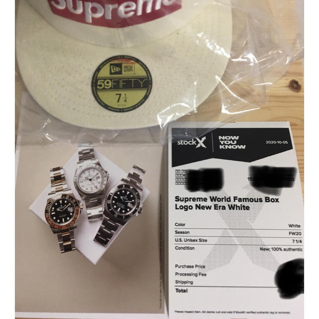 Supreme Box Logo New Era White 7-1/4 3