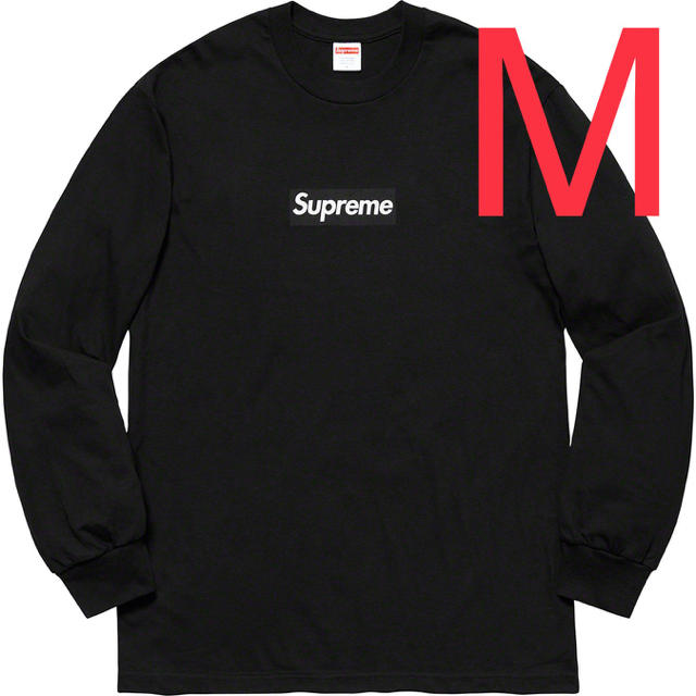 Supreme(シュプリーム)の黒 Mサイズ Supreme Box Logo L/S Tee メンズのトップス(Tシャツ/カットソー(七分/長袖))の商品写真