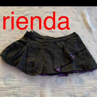 リエンダ(rienda)のインナーショートパンツ付きミニ巻きスカート　　　　　　　　f-27-pp(ショートパンツ)