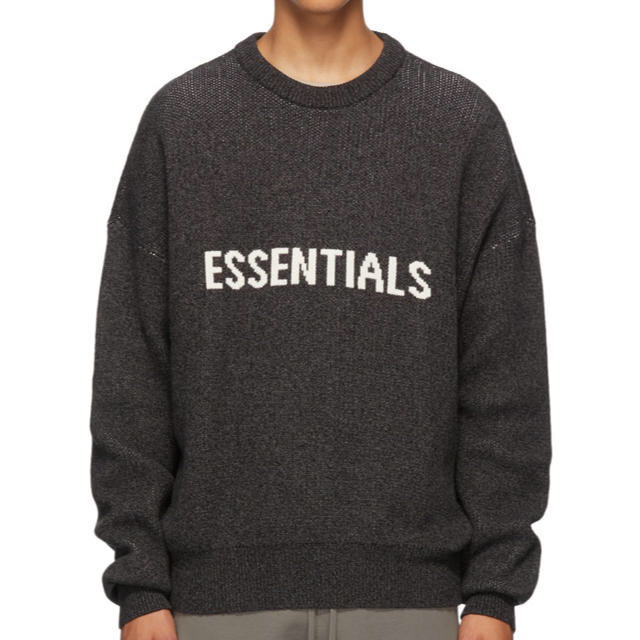 【送料込み★】ESSENTIALS ニットセーター BLACK FOG XL