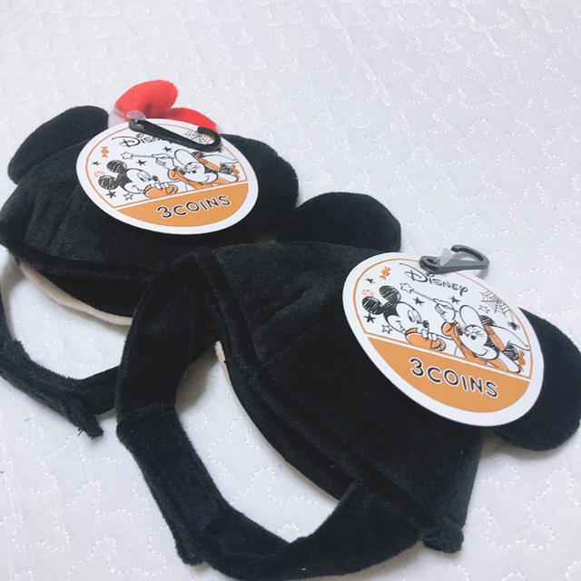 Disney(ディズニー)の3COINS ペットキャップ ミッキー&ミニーセット 2020 ハロウィン♡ その他のペット用品(犬)の商品写真