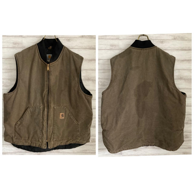 carhartt(カーハート)のXXLサイズ 古着 カーハート ワークベスト USA製 キルティング #226 メンズのトップス(ベスト)の商品写真