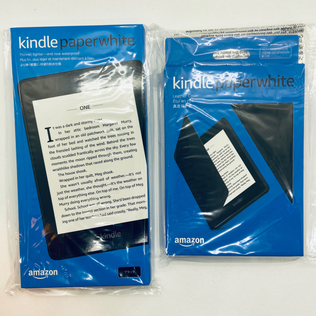 Kindle Paperwhite 8GB 広告あり レザーカバーブラックセット