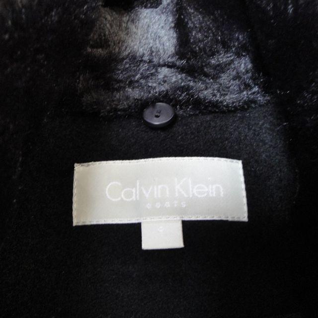 Calvin Klein(カルバンクライン)の【送料込】◆Calvin Klein◆ ブラック カシミヤ ロング コート レディースのジャケット/アウター(ロングコート)の商品写真