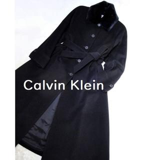 カルバンクライン(Calvin Klein)の【送料込】◆Calvin Klein◆ ブラック カシミヤ ロング コート(ロングコート)