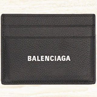 バレンシアガ(Balenciaga)の◆新品◆ BALENCIAGA レザー ロゴ カード ホルダー(名刺入れ/定期入れ)