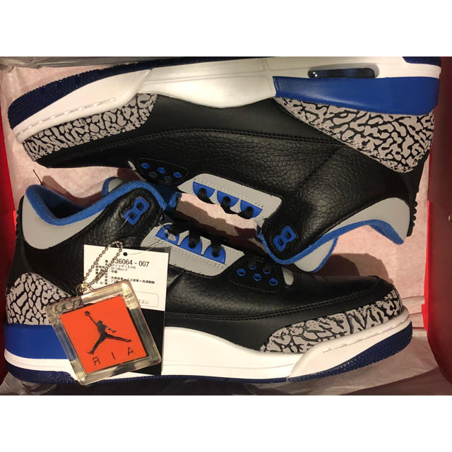 スニーカー専用　jordan3 us10.5 28.5 dunk sb fragment