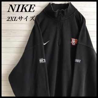 ナイキ(NIKE)の【激レア】ナイキ☆ワンポイント刺繍ロゴ ハーフジップ 90s スウェット 古着(ブルゾン)