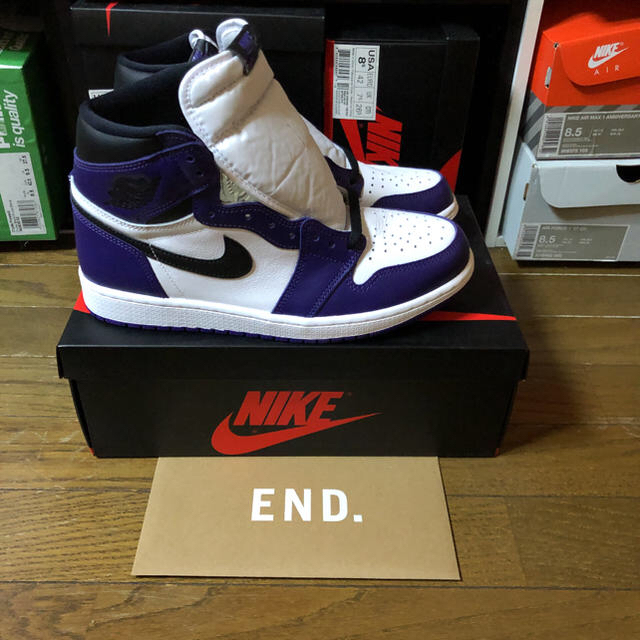 Jordan1 court purple コートパープル　2.0 away 1