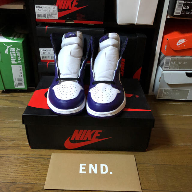 Jordan1 court purple コートパープル　2.0 away 2