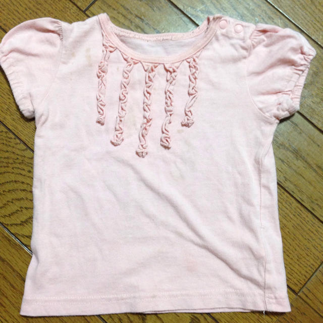 ベルメゾン(ベルメゾン)のキッズTシャツ♡ピンク  キッズ/ベビー/マタニティのベビー服(~85cm)(Ｔシャツ)の商品写真
