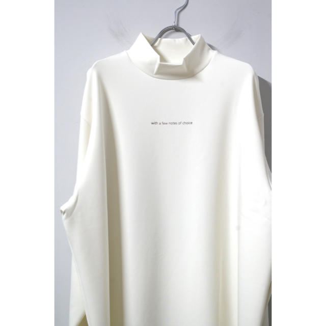 COMOLI(コモリ)のstein(シュタイン)/OVERSIZED HIGHNECK LS/White メンズのトップス(Tシャツ/カットソー(七分/長袖))の商品写真