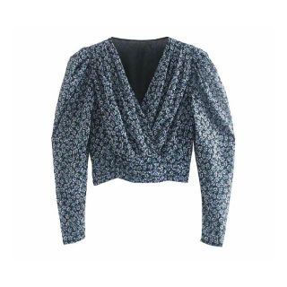 ザラ(ZARA)の🍁秋新作🍁2573◆vintage 花柄 ブラウス(シャツ/ブラウス(長袖/七分))