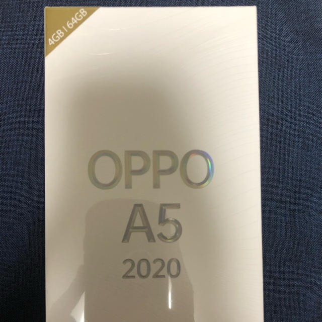 【新品未開封】OPPO A5 2020 オッポ　ブルー　【送料無料】