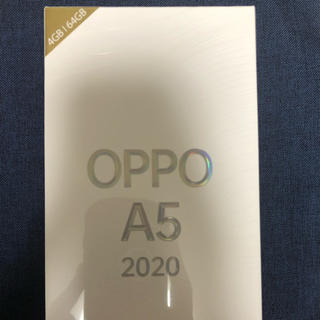 アンドロイド(ANDROID)の【新品未開封】OPPO A5 2020 オッポ　ブルー　【送料無料】(スマートフォン本体)