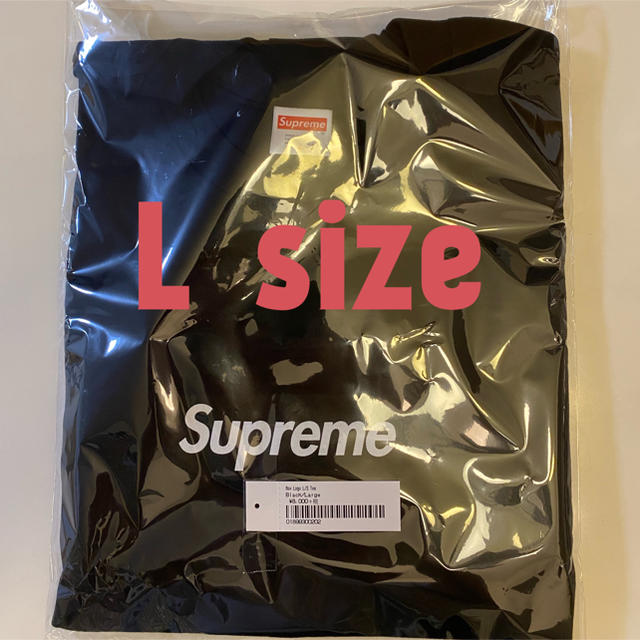 Supreme BOX LOGO L/S Tee Lサイズ Tシャツ/カットソー(七分/長袖)