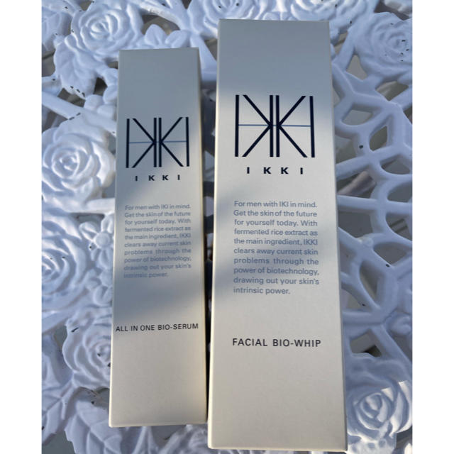 【新品】IKKI イッキ フェイシャルホイップ オールインワンセラム セット✨ コスメ/美容のスキンケア/基礎化粧品(オールインワン化粧品)の商品写真