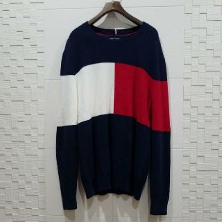 トミーヒルフィガー(TOMMY HILFIGER)の【美品！】TOMMY HILFIGER スウェット ニット セーター(ニット/セーター)