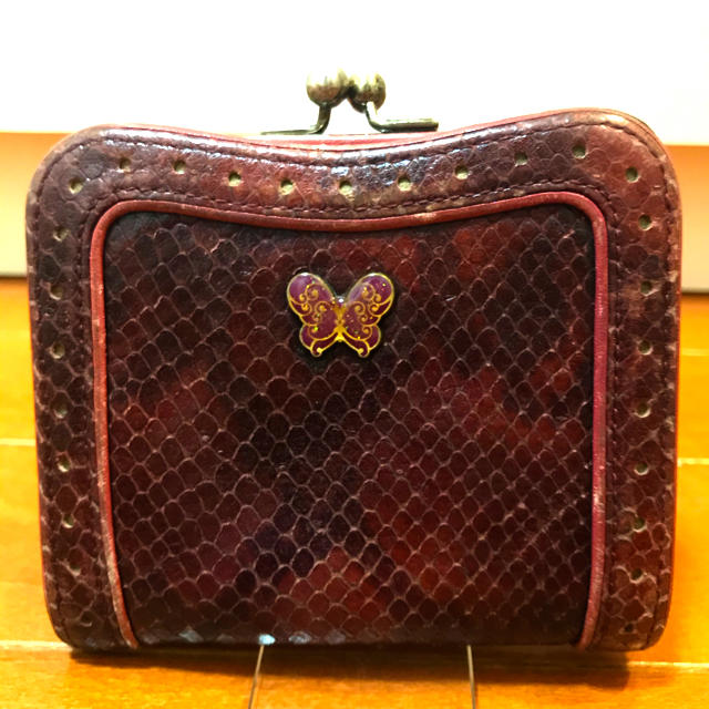 ANNA SUI(アナスイ)のアナスイ　パイソン柄　がま口　二つ折り財布 レディースのファッション小物(財布)の商品写真