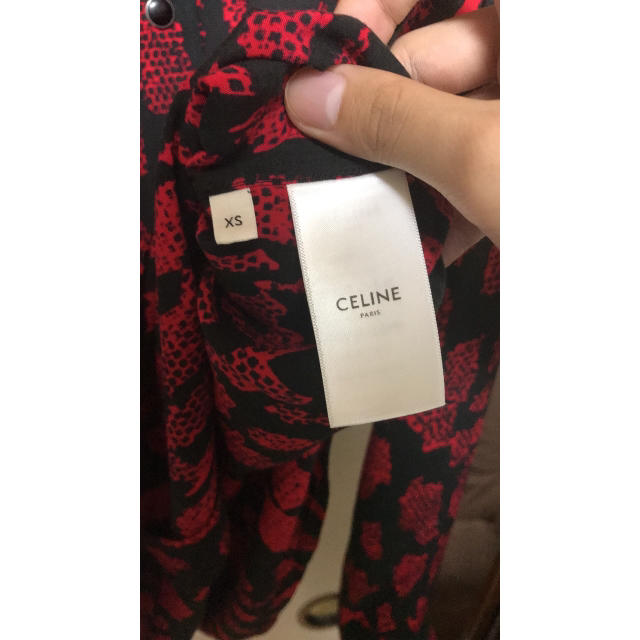 CELINE 19AW アブストラクトマーク プリントシャツ