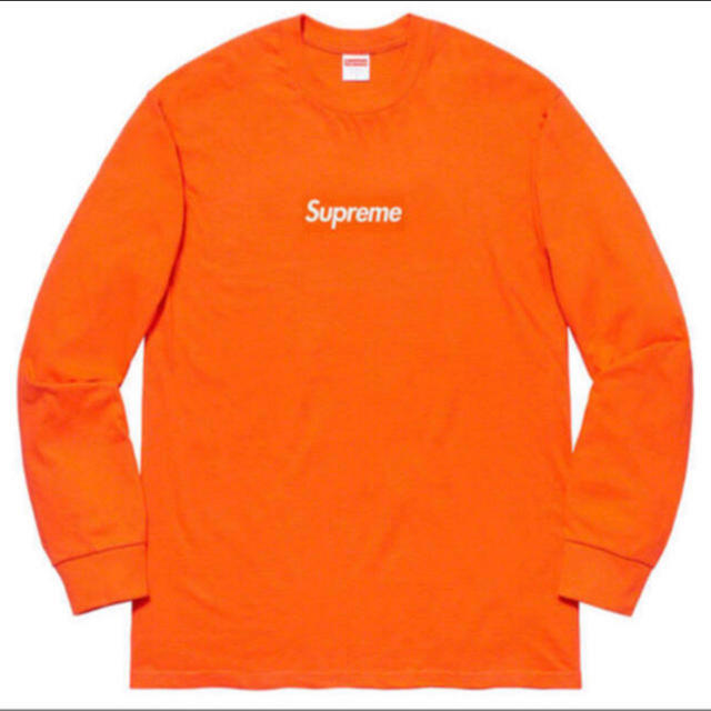 Supreme(シュプリーム)のsupreme Box Logo L/S Tee orange M メンズのトップス(Tシャツ/カットソー(七分/長袖))の商品写真