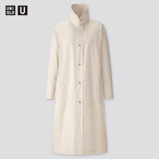 ユニクロ(UNIQLO)のユニクロユー　ライトロングコートM新品タグ付き(ロングコート)