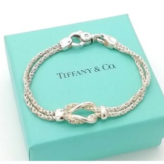 TIFFANY＆Co. ダブルロープ ノット ブレスレット SV925 シルバー