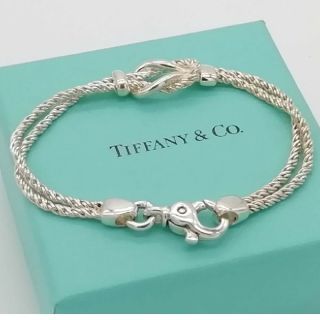 TIFFANY＆Co. ダブルロープ ノット ブレスレット SV925 シルバー