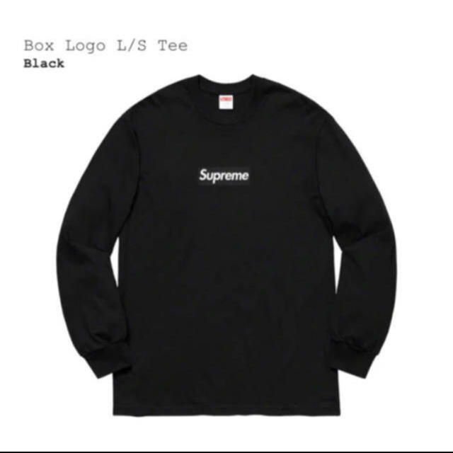 Supreme(シュプリーム)のsupreme Box Logo L/S Tee black XL メンズのトップス(Tシャツ/カットソー(七分/長袖))の商品写真