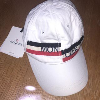 モンクレール(MONCLER)のモンクレール　キャップ　白(キャップ)