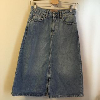 ザラ(ZARA)のZARA デニムスカート(ひざ丈スカート)