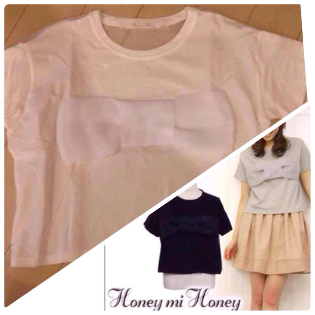 Honey mi Honey(ハニーミーハニー)のハニーミーハニー♡オーガンジーリボン メンズのトップス(Tシャツ/カットソー(半袖/袖なし))の商品写真