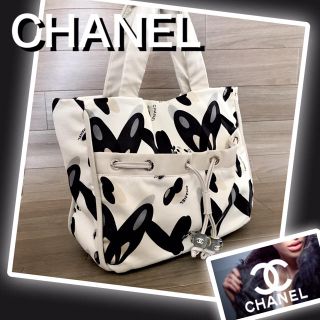 シャネル(CHANEL)の【美品☆正規品】CHANEL バッグ/キャンバス　トートバッグ(トートバッグ)