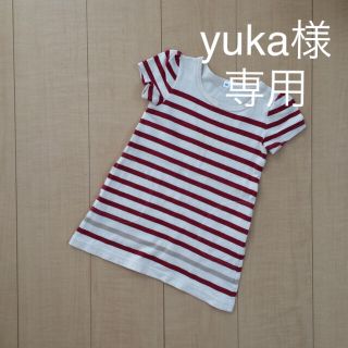 ムジルシリョウヒン(MUJI (無印良品))の【専用】無印良品ワンピ☆赤×ベージュ (ワンピース)