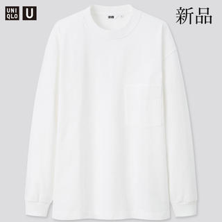 ユニクロ(UNIQLO)のユニクロ　クルーネックT 長袖　ホワイト　XS(Tシャツ/カットソー(七分/長袖))