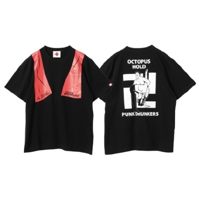 PUNK DRUNKERS(パンクドランカーズ)のアントニオ猪木リングデビュー60周年 PUNK DRUNKERS 卍固めTEE メンズのトップス(Tシャツ/カットソー(半袖/袖なし))の商品写真