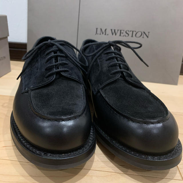 J.M. WESTON(ジェーエムウエストン)の【限定販売】J.M. WESTON 641 ゴルフ GOLF スウェード 7/D メンズの靴/シューズ(ドレス/ビジネス)の商品写真