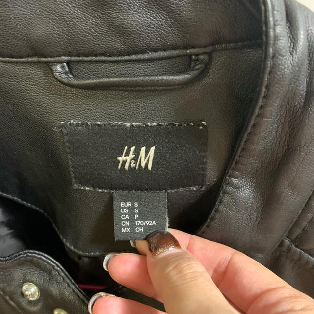 H&M メンズ　ライダースジャケット