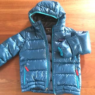 パタゴニア(patagonia)のパタゴニア xs 5ｰ6 ダウン ブルー ハイロフトダウン(ジャケット/上着)