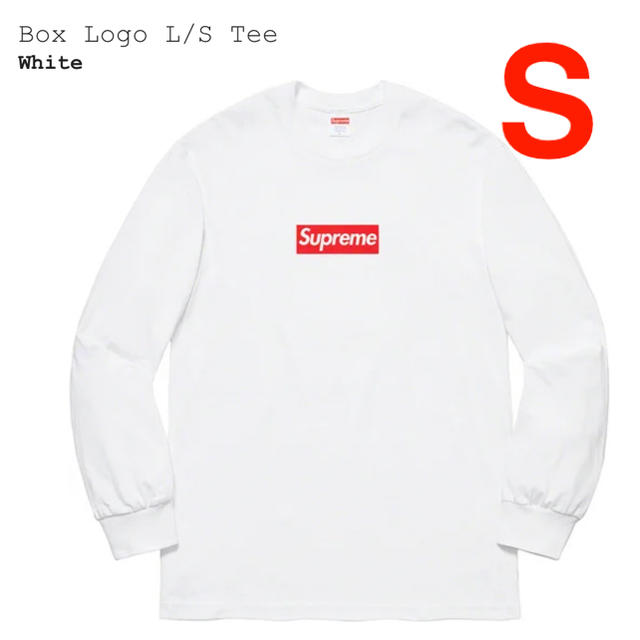 Supreme Box Logo L/S Tee White S ホワイト 新品トップス