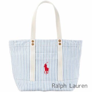 ポロラルフローレン(POLO RALPH LAUREN)のタグ付き新品★ポロラルフローレン コットンキャンバス ミディアムトート(トートバッグ)