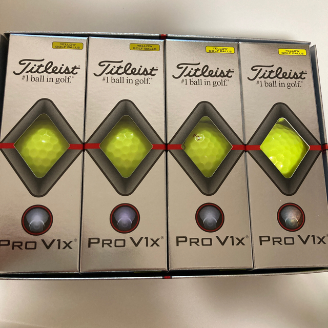 【2箱セット】タイトリスト V1x2019年モデル新品　イエロー 1