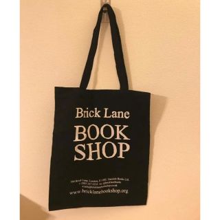 新品★London Brick lane bookshop エコバッグ【黒】(トートバッグ)