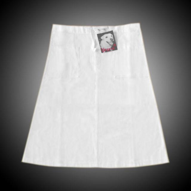 【新品】UPSPIN　スカート（カフェエプロン付）White　日本製 レディースのスカート(ひざ丈スカート)の商品写真