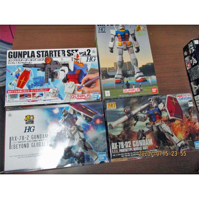 BANDAI - 1/144 RX-78-2 HG ガンダム 未組み立て・組み立て済み BANDAI - 1/144 RX-78-2 HG ガンダム 未組み立て・組み立て済み